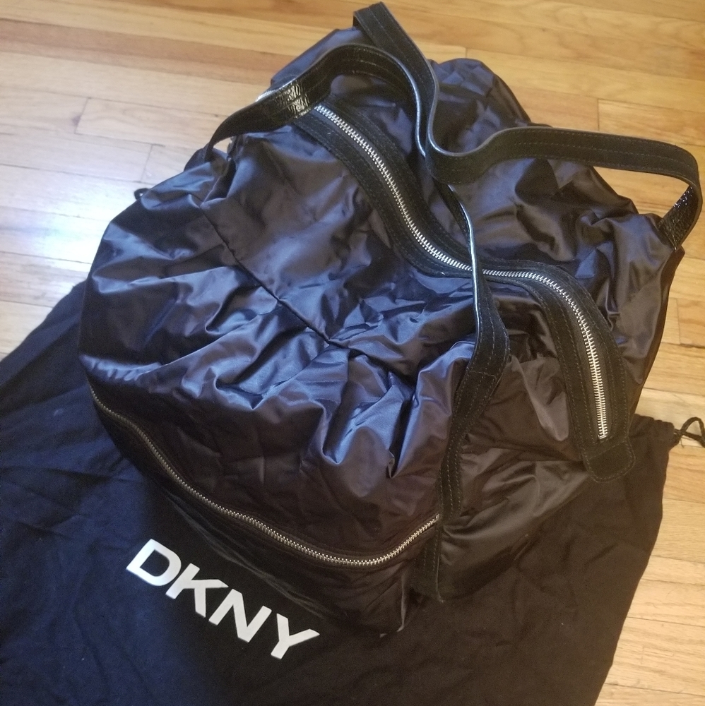 DKNY Satin Weekend/Gym Bag - Black
